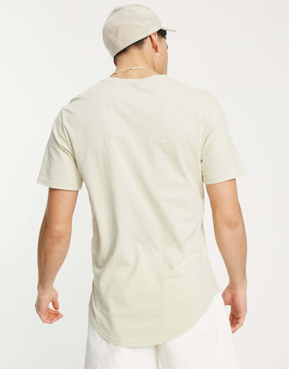 Longline Curve Hem T-Shirt
