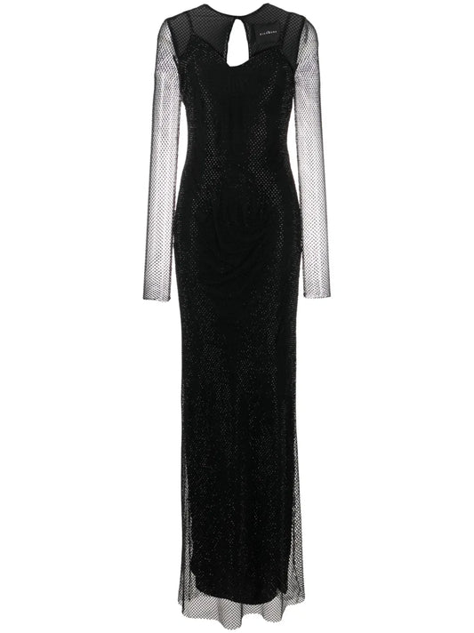 Chini Mesh-Panelled Maxi Dress