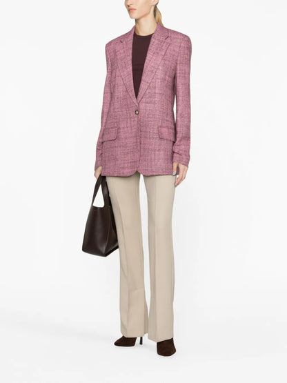 Single-Breasted Wool Blazer