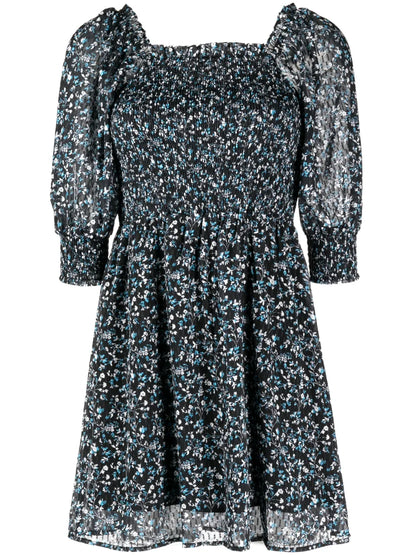 Floral-Print Short Dress