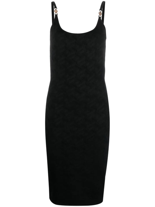 La Greca Knitted Midi Dress