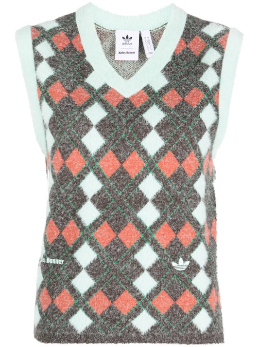 Argyle Knitted Vest