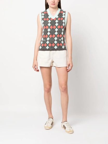 Argyle Knitted Vest