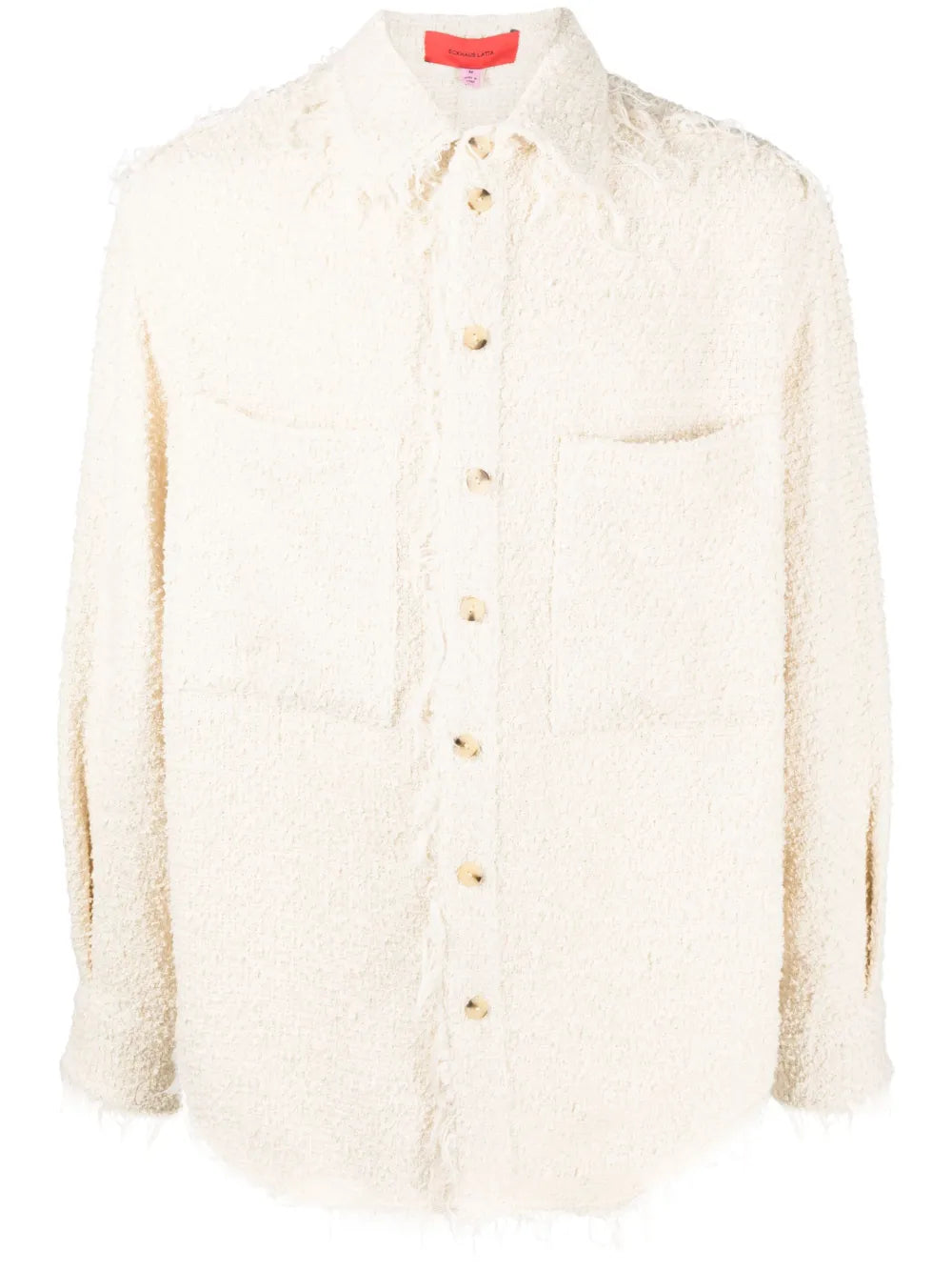 Button-Up Bouclé Jacket
