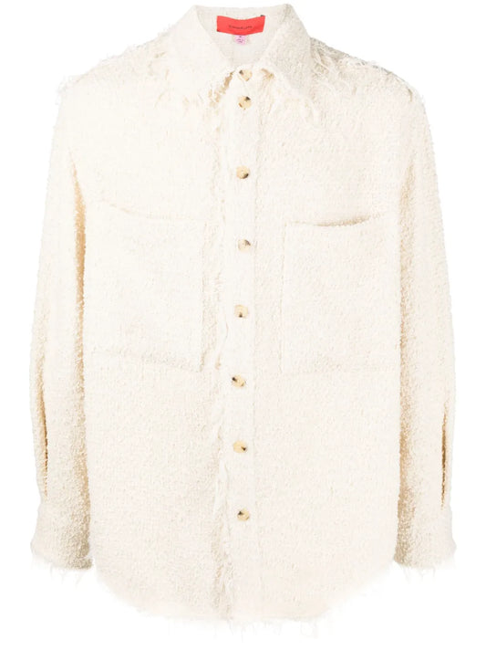 Button-Up Bouclé Jacket