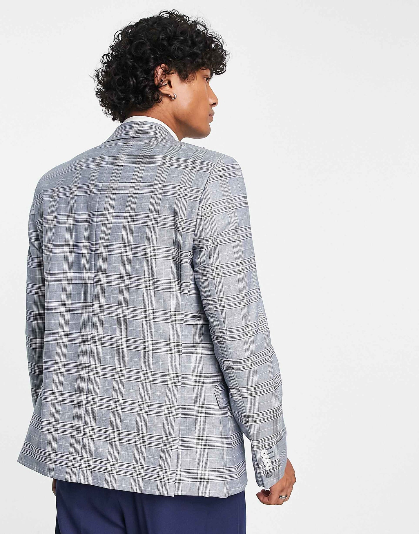 Earlswood Slim Fit Single Breast Check Blazer