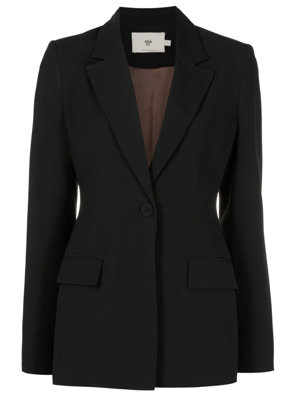 Single-Breasted Notched-Lapel Blazer