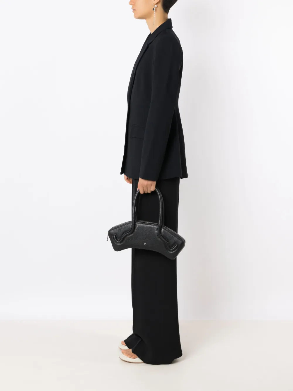 Single-Breasted Notched-Lapel Blazer