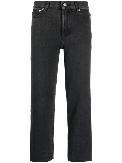 Mid-Rise Cropped Jeans