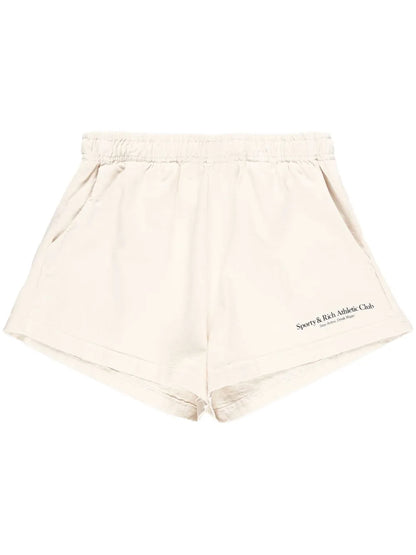 Logo-Print Cotton Shorts