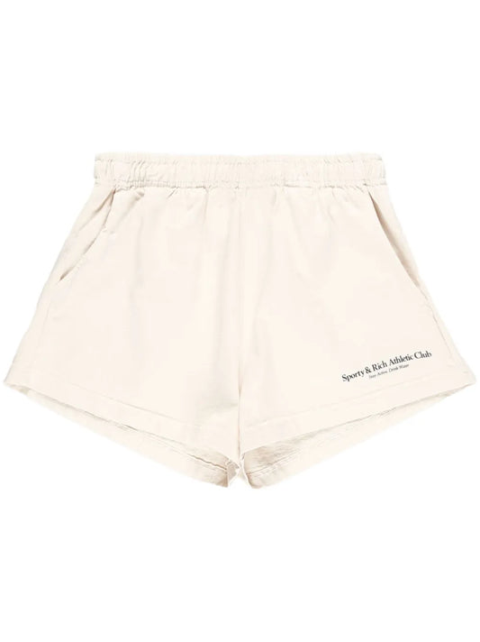 Logo-Print Cotton Shorts