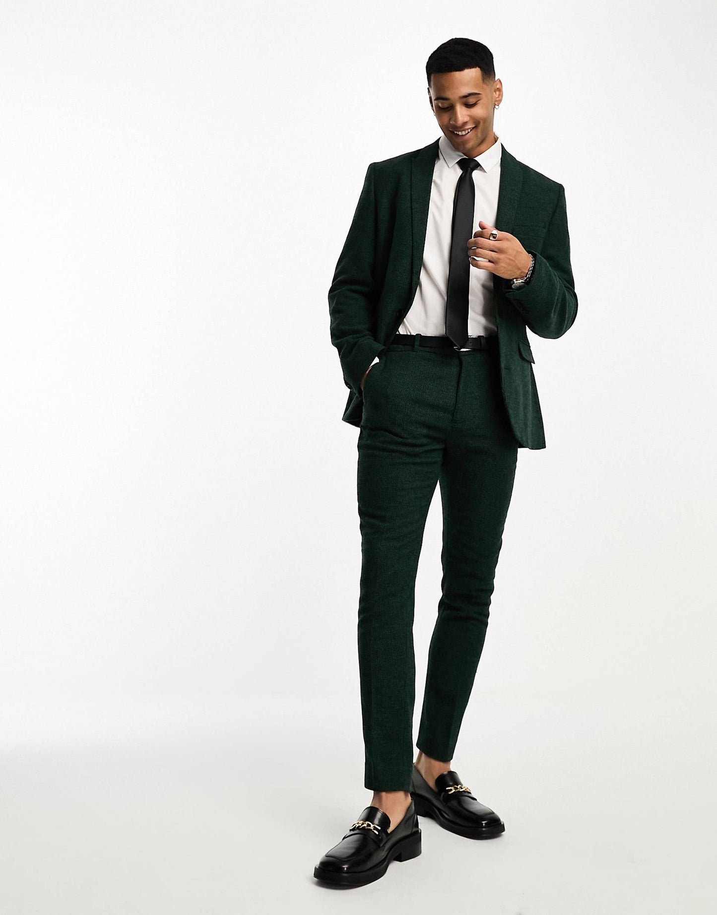 Wedding Super Skinny Wool Mix Suit Trousers