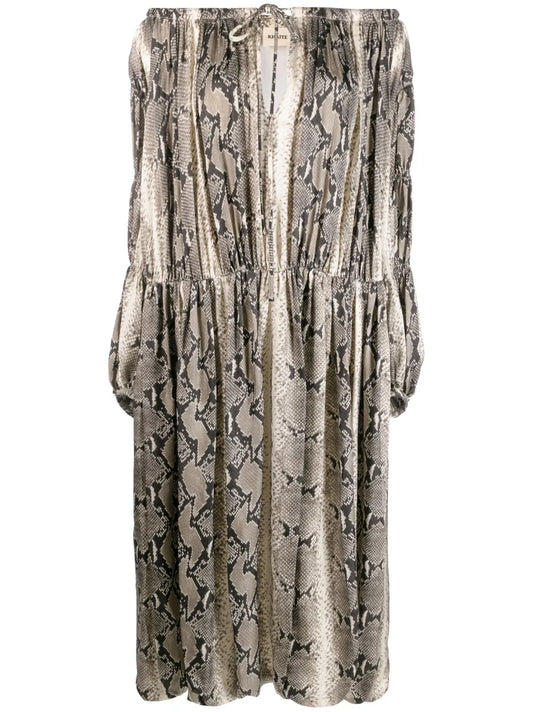 Cole Python-Print Dress
