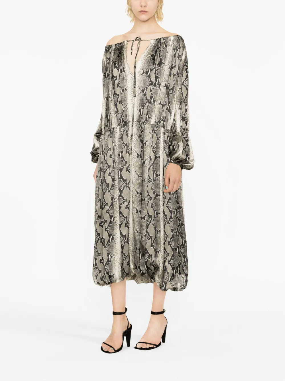 Cole Python-Print Dress