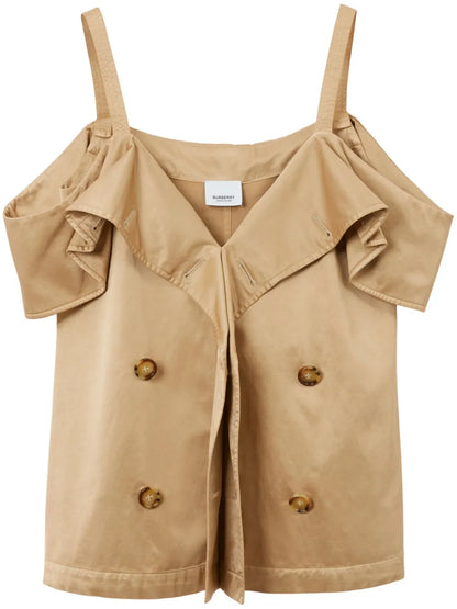 Cold-Shoulder Design Blouse