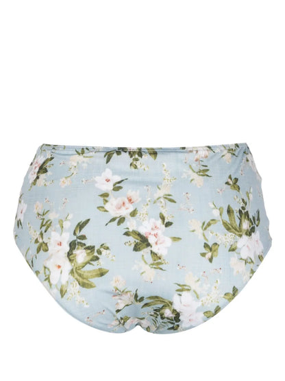 Floral-Print Bikini Bottoms