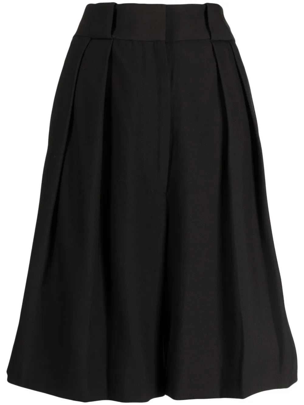 Rillo Wide-Leg Pleated Shorts