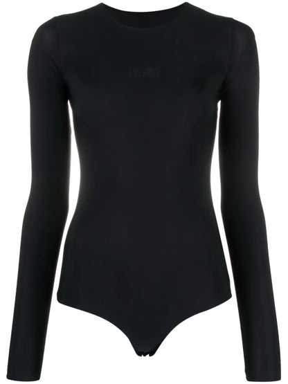 Logo-Print Long-Sleeve Bodysuit