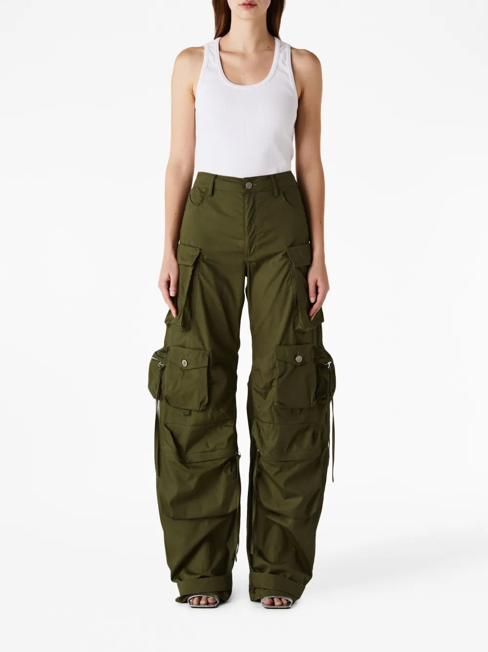 Wide-Leg Cargo Pockets