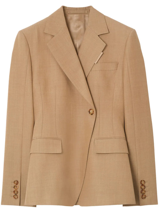 Single-Breasted Wool Blazer