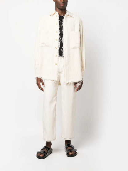 Wide-Leg Cropped Trousers