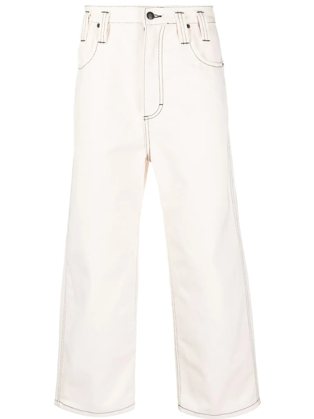 Wide-Leg Cropped Trousers