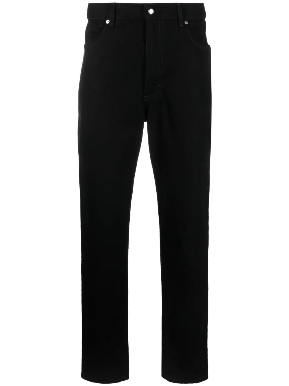 Mid-Rise Straight-Leg Jeans