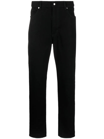 Mid-Rise Straight-Leg Jeans