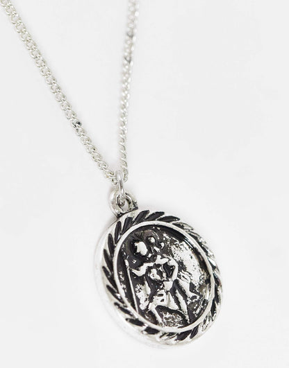 Unisex St Christopher Pendant Necklace