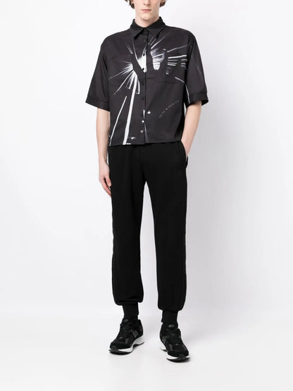 Side-Stripe Cotton Track Pants