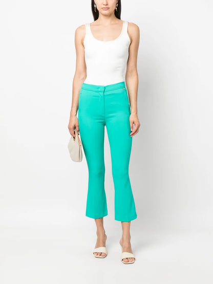 Flared Cropped Trousers