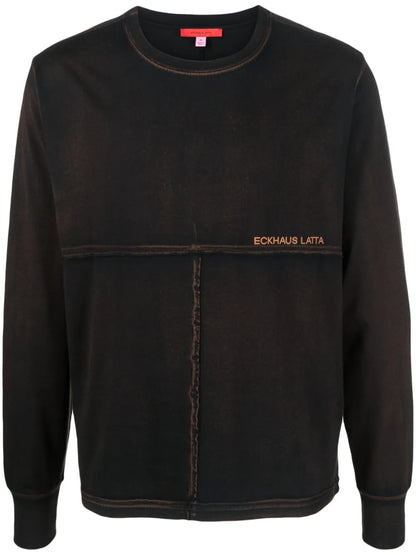 Logo-Print Panelled Sweatshirt