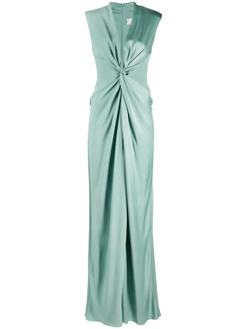 Satin-Finish Maxi Dress