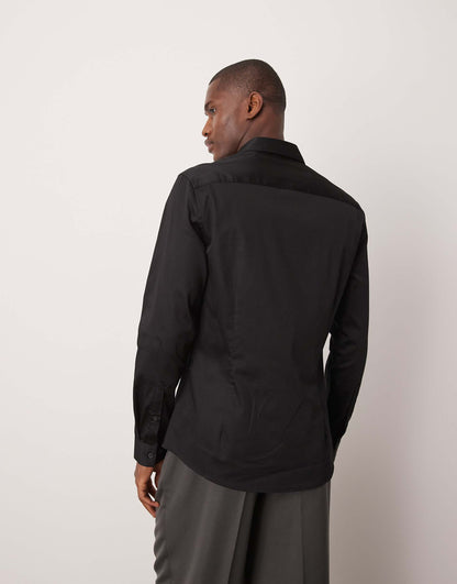 Slim Fit Sateen Shirt