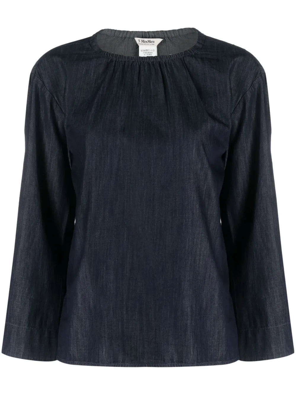 Long-Sleeve Cotton Blouse