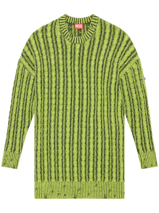 M-Pantesse Cable-Knit Drop-Shoulder Jumper