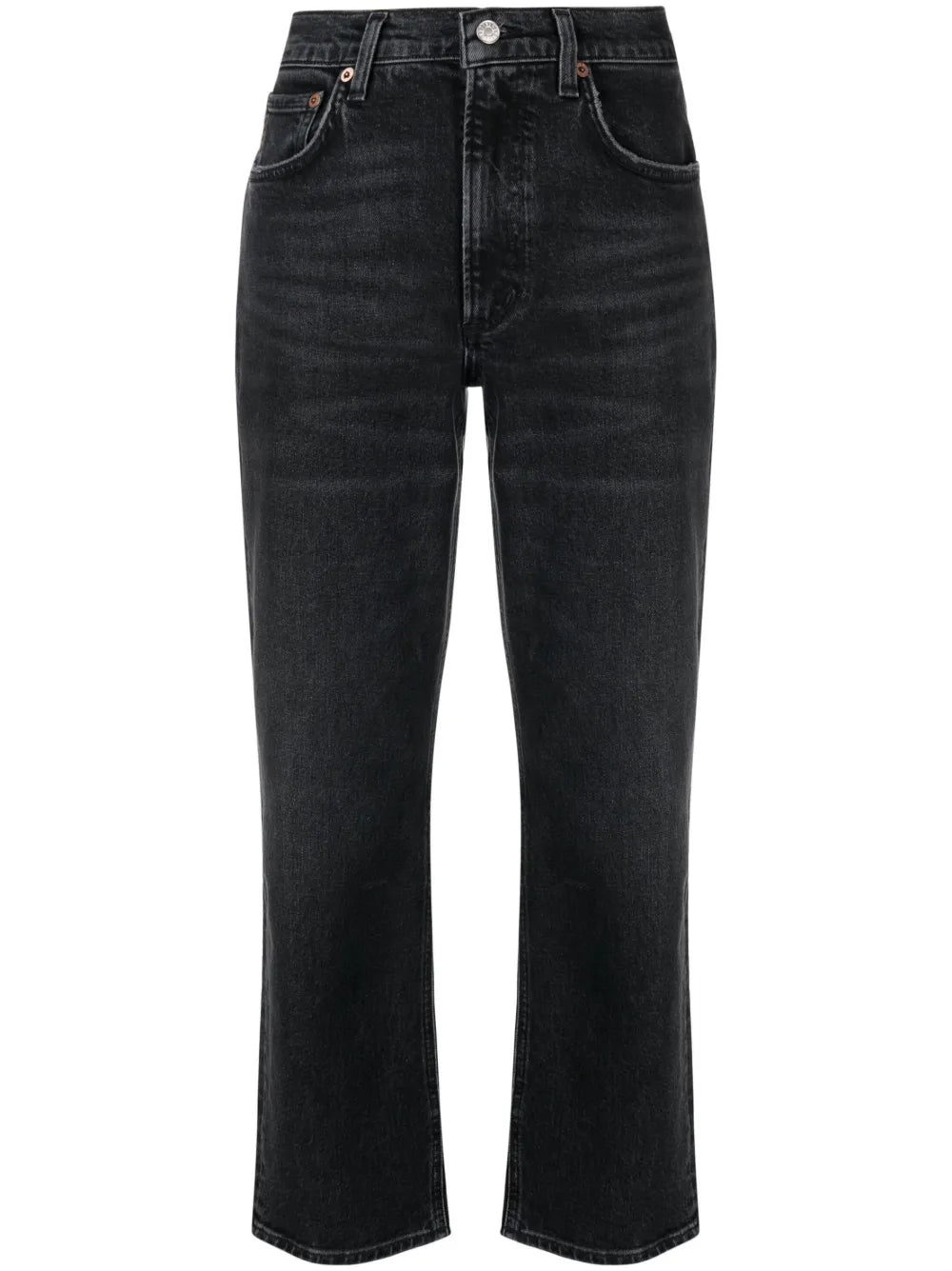 Kye Cropped Straight-Leg Jeans