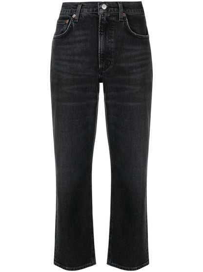 Kye Cropped Straight-Leg Jeans