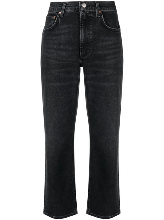 Kye Cropped Straight-Leg Jeans
