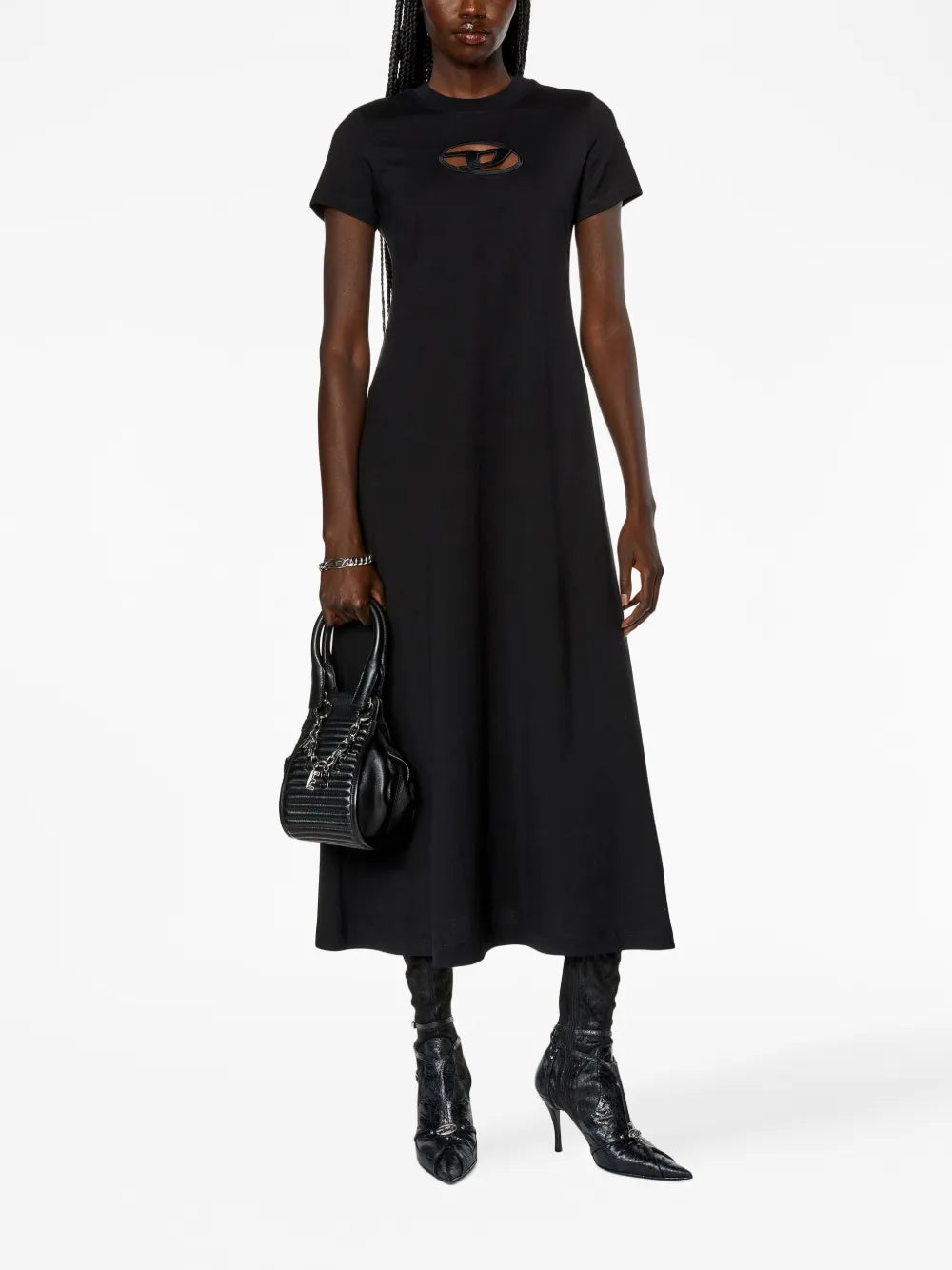 D-Alin-Od Cut-Out Cotton Midi Dress