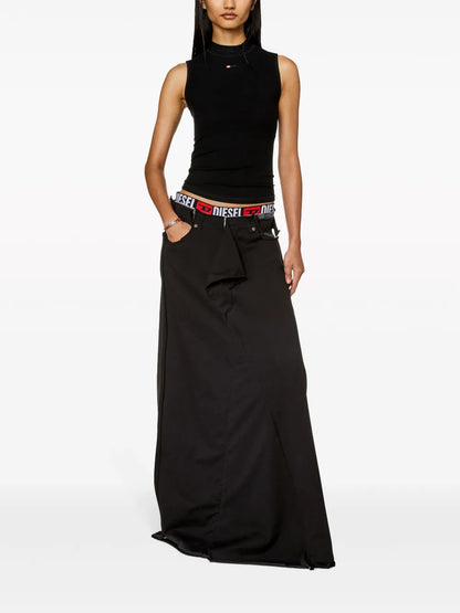 T-Mokky-Sl-Microdiv Mock-Neck Top