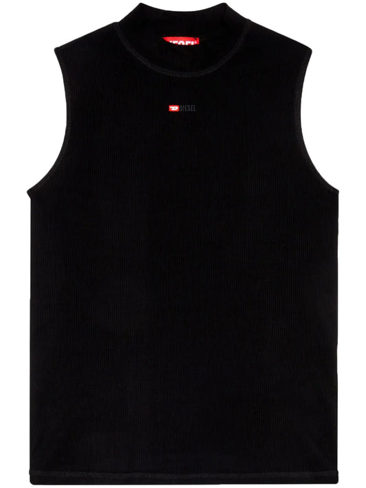 T-Mokky-Sl-Microdiv Mock-Neck Top