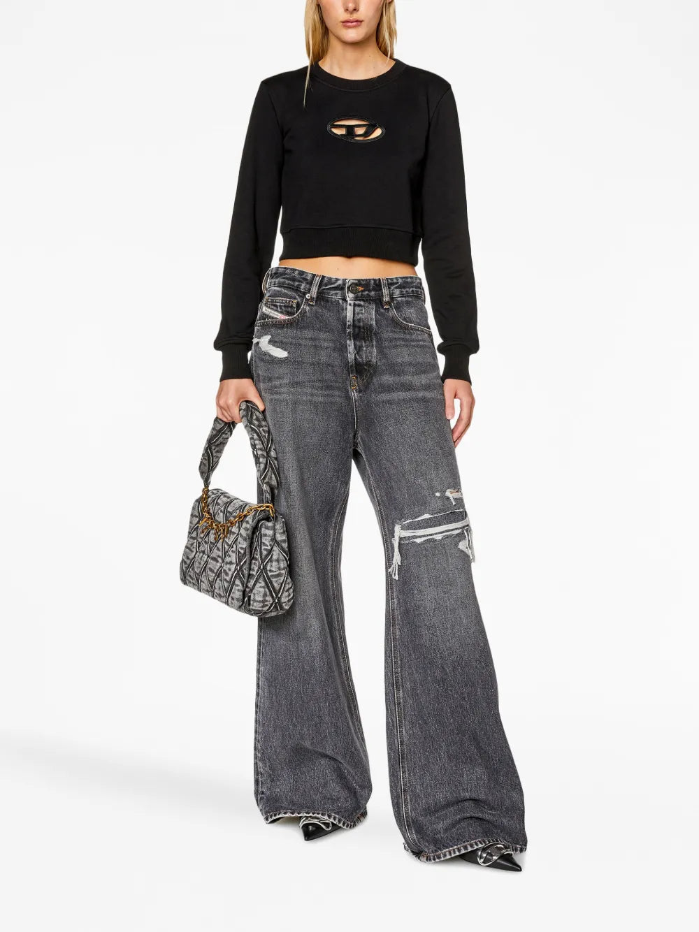 F-Slimmy-Od Cropped Sweatshirt