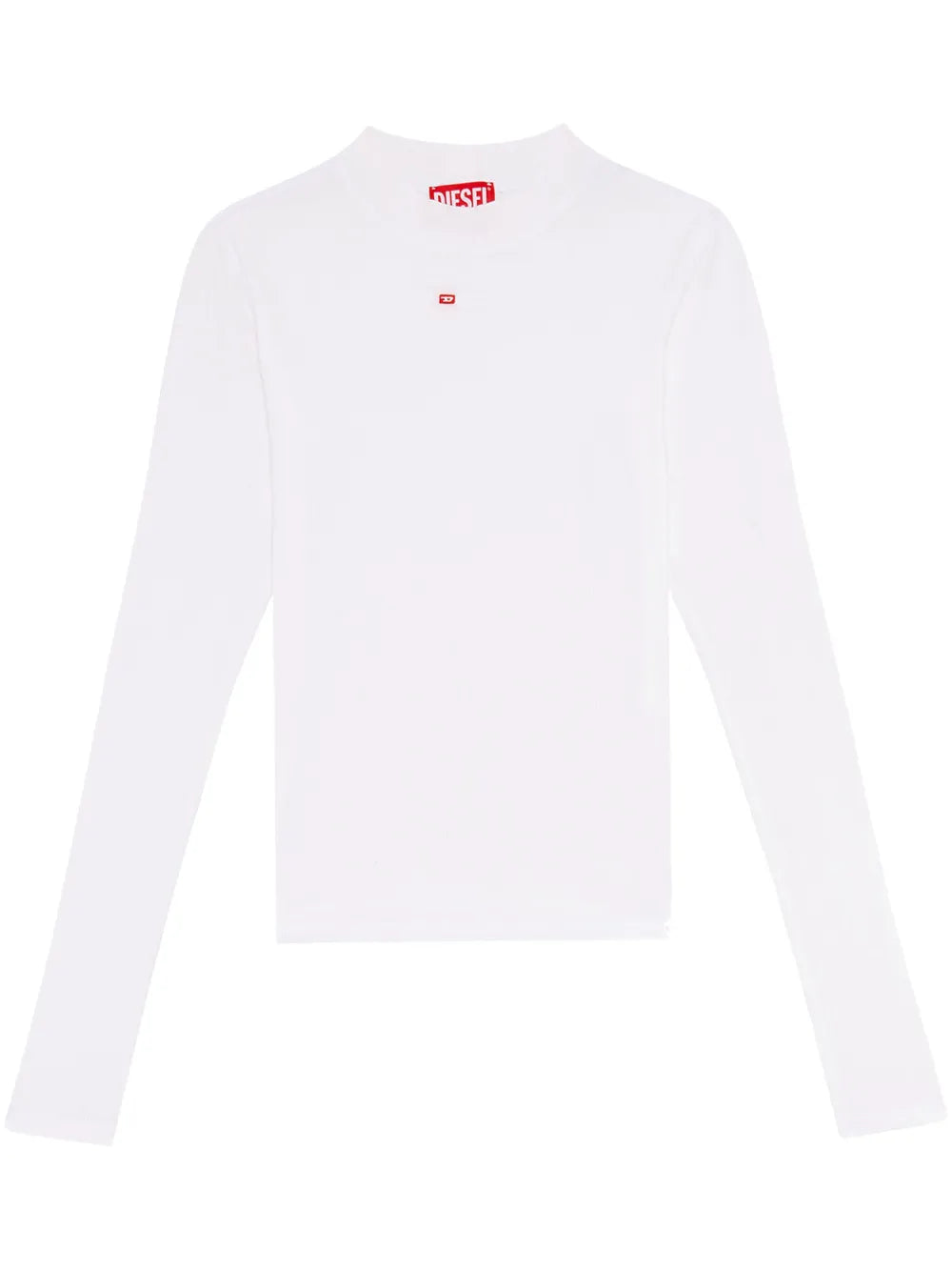 T-Mokky-Ls-Microdiv Mock-Neck Top