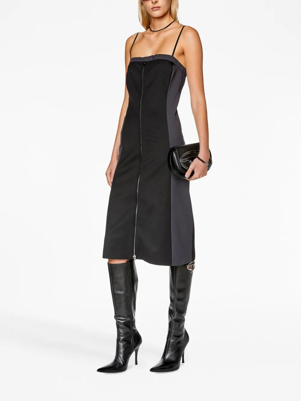 D-Damini Panelled Midi Dress