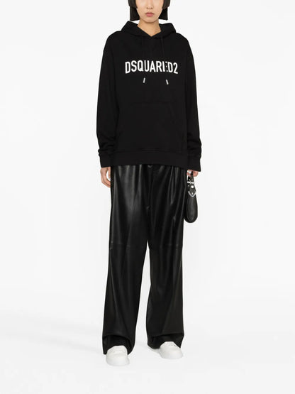 Logo-Print Cotton Hoodie