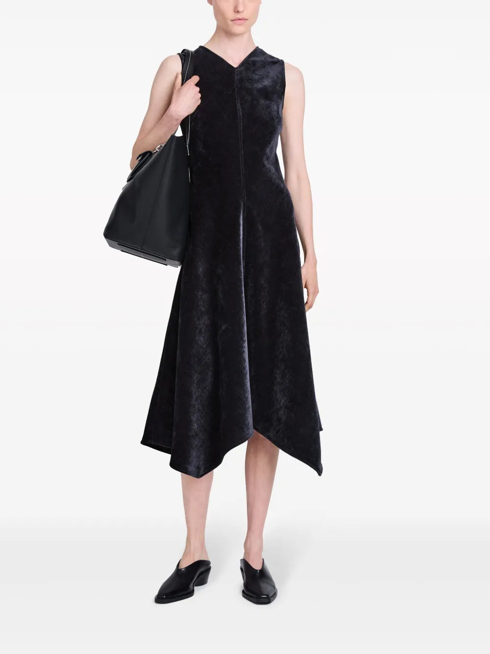 Layla Chenille Asymmetric Dress