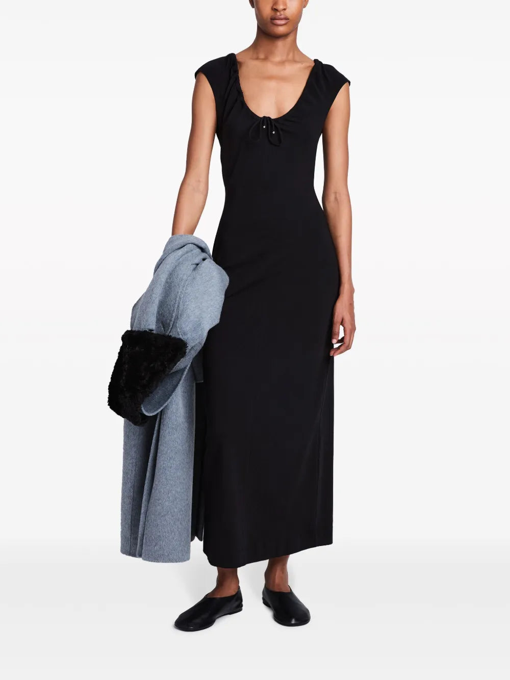 Nina Gathered Midi Dress