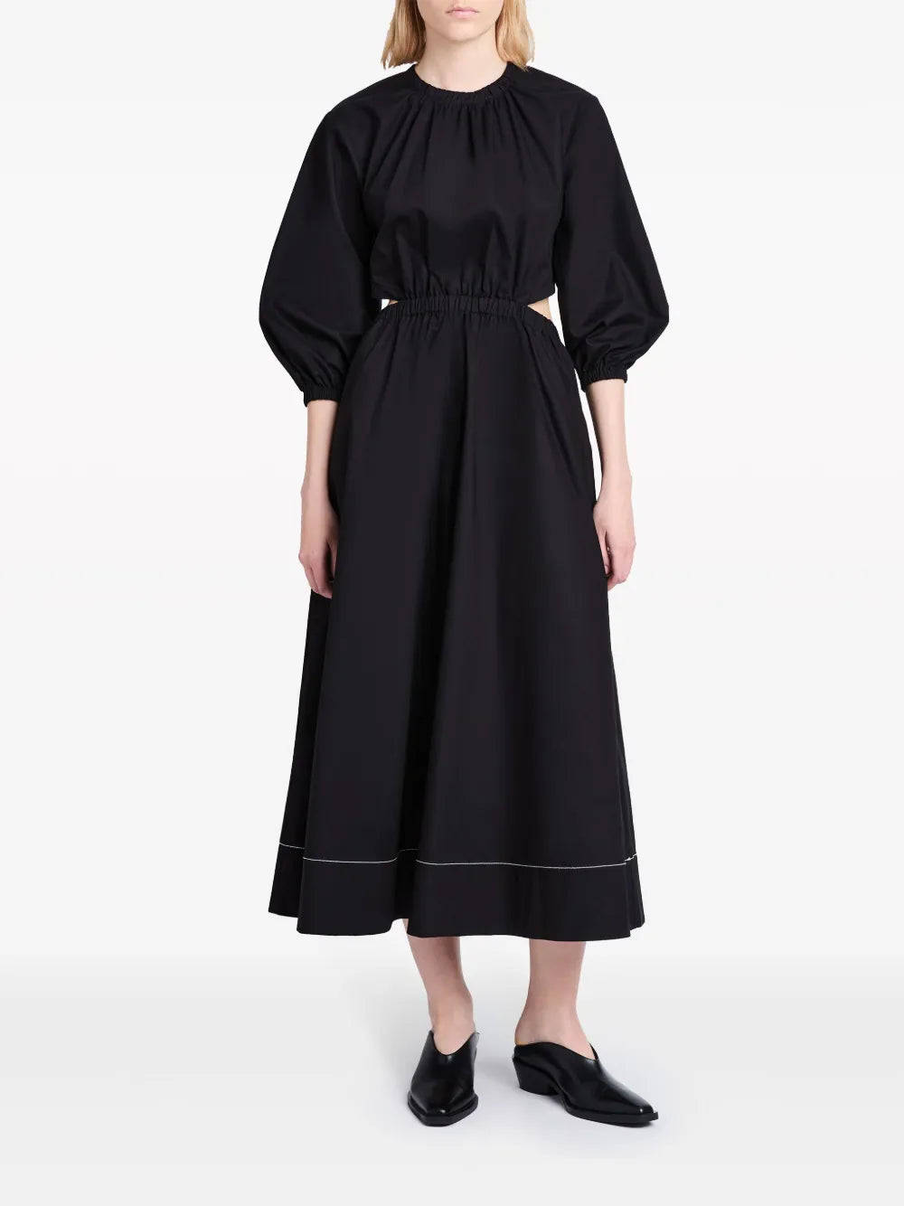 Nora Backless Poplin Dress