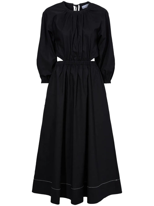 Nora Backless Poplin Dress